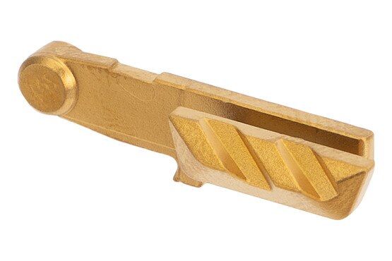 Gold extended slide release lever for SIG P365.